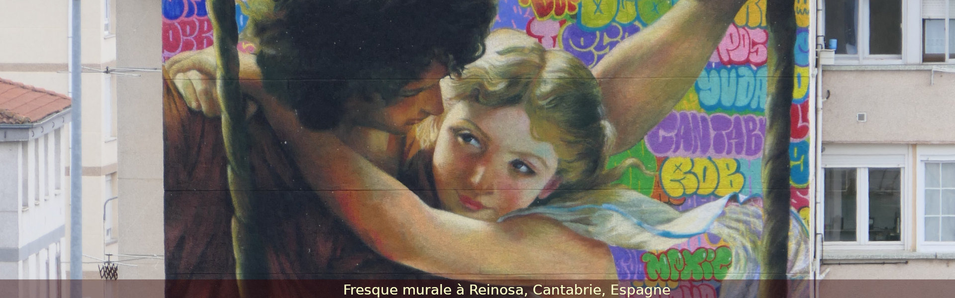 Fresque murale à Reinosa, Cantabrie, Espagne